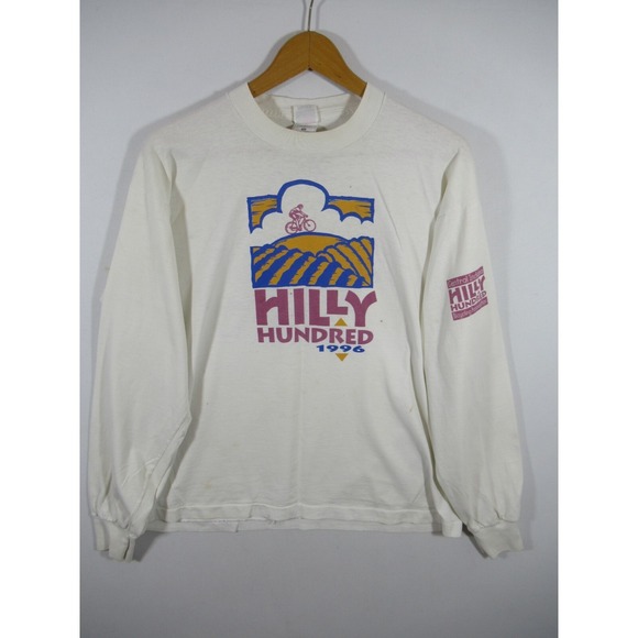 Fruit of the Loom Other - Vintage 90s Bloomington Indiana T-Shirt Hilly Hundred Bike Ride Adult XL 1996